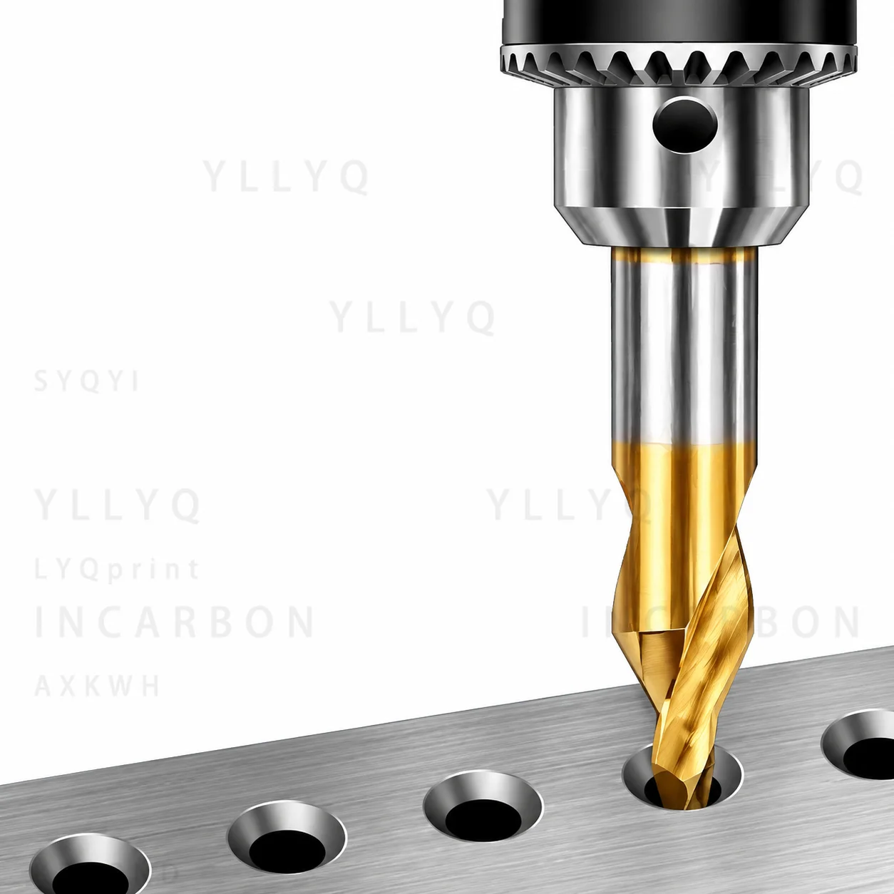 5PCS HSS Center Drill Bit 60° Combined Countersink HSS-TiN High Precision Metal Drill Bit for CNC Machining Tool