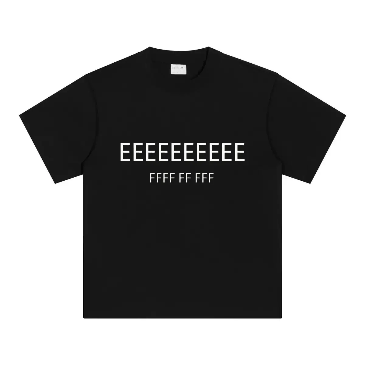 Hot selling men's letter foam printed round neck short sleeved T-shirt casual loose street wear women's same summer daily top