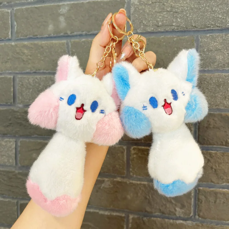 new long fox tail  stuffed soft darling doll cute Beautifully  lifelike keychain lovers bag fashione  pendant decorate gift