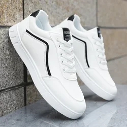 Hoge kwaliteit lederen casual sneakers voor heren Comfortabele man Klassieke witte schoenen Outdoor wandelschoen Mannelijke schoenen Zapatos De Hombre