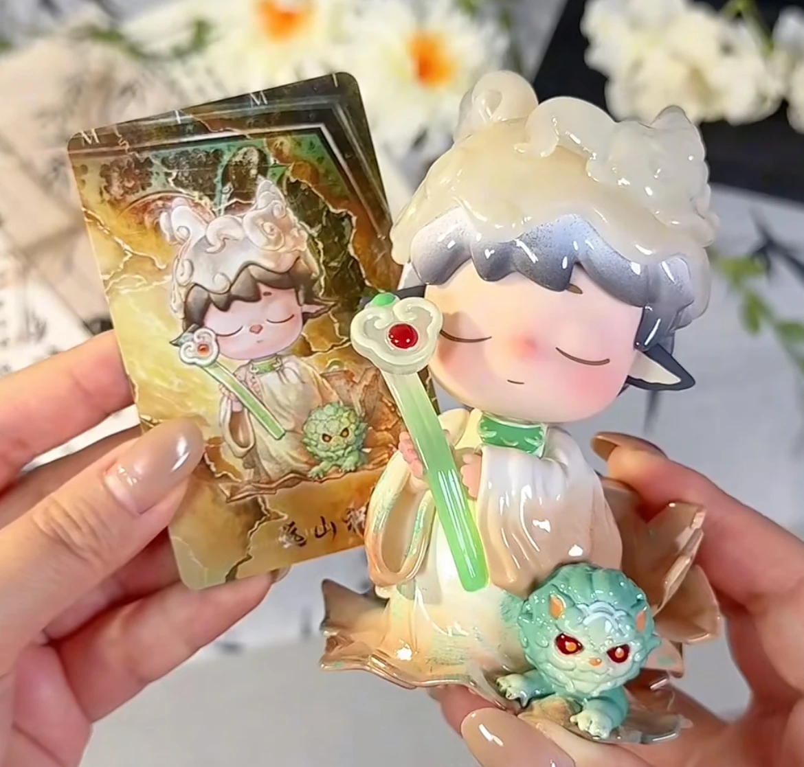 Original Mimi Echoes Of Mountains And Rivers Series Blind Box Figurine Cute Popular Desktop Ornament Model Toy Mystery Doll Gift