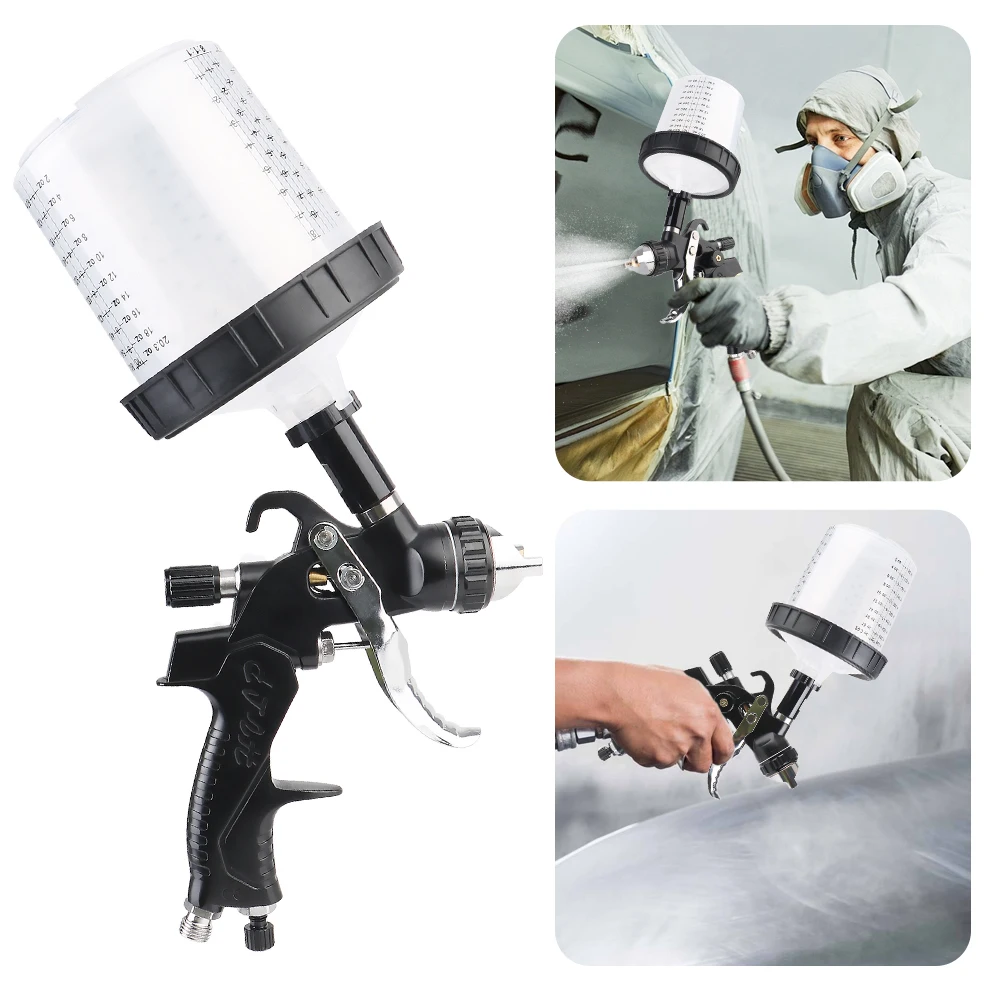 Auto High Atomization Sheet Metal Repair Pneumatic Sprayer Handle Spray Tool Car Paint Spray Gun Set Air Anti-Rust Paint Sprayer