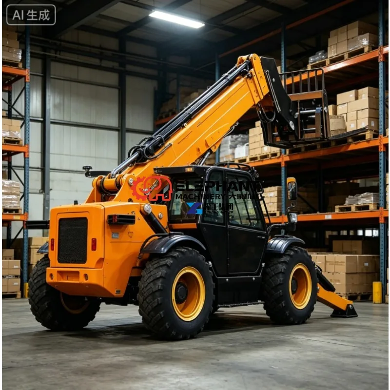 Mini Telescopic Handler – Compact Telehandler Forklift with Telescopic Boom for Warehouse Farm Small Construction Projects