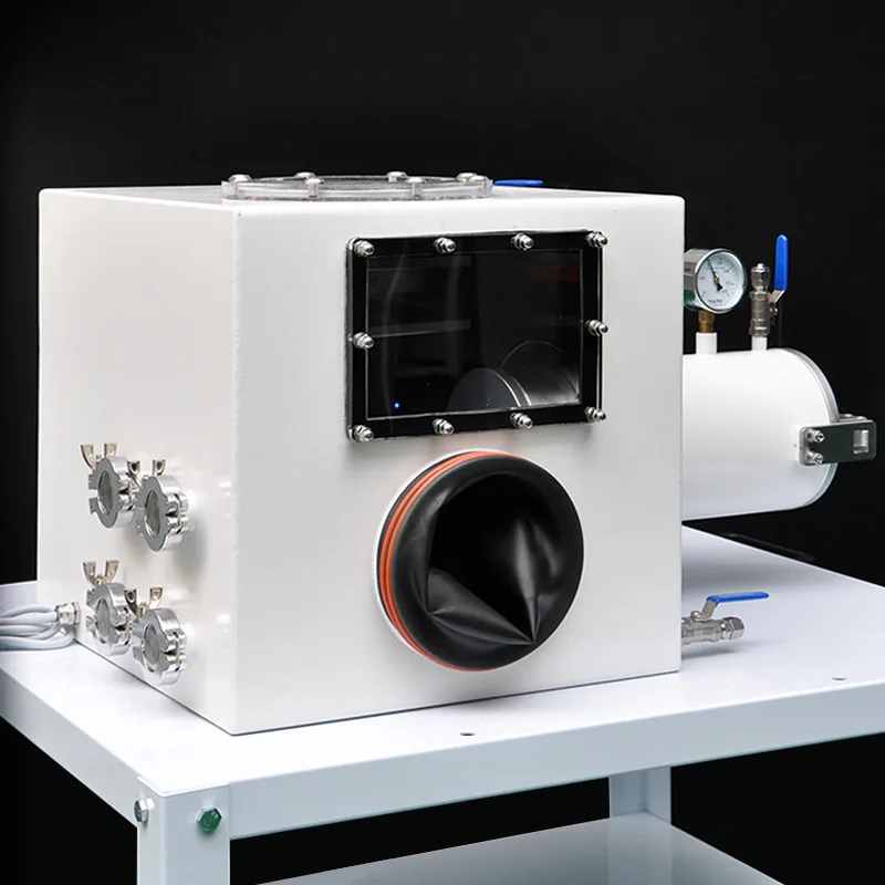 

Small stainless steel single glove mouth glove box with humidity control physical dehumidification laboratory operation box