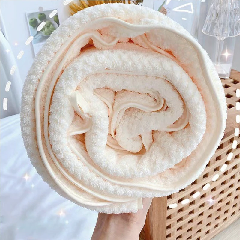 70x140cm High quality thicken Coral velvet bath towel Soft Quick Absorbent Bath Towel super large quick-drying Comfortbath towel