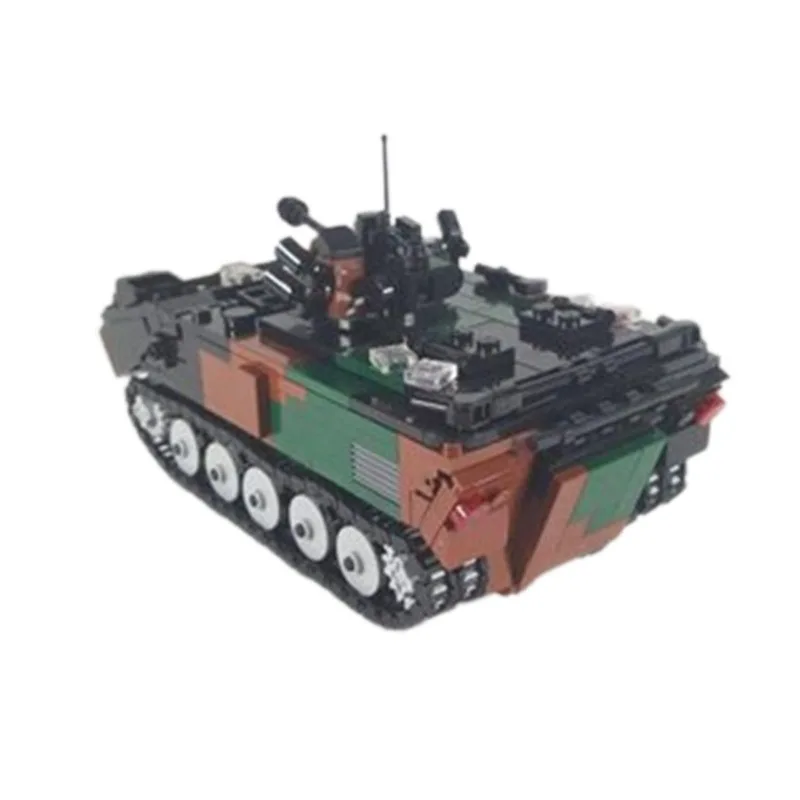 Building Block French Infantry Fighting Vehicle Troop Transport Tank Assembly Weapon accommodate 7 warriors Model Bricks Toys