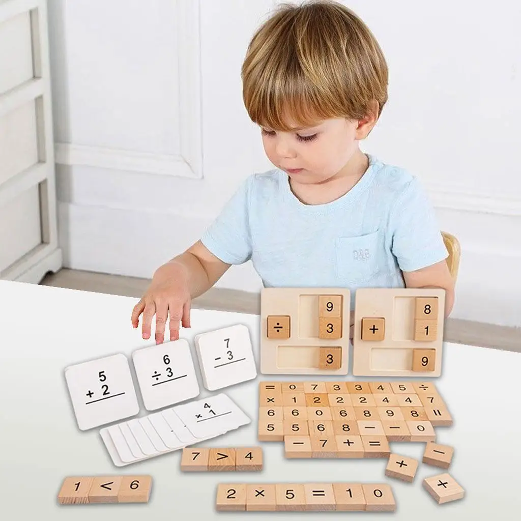 

Детские деревянные математические игрушки, блоки для дошкольников, подарки для детей, игрушки для малышей