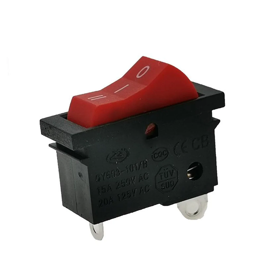 Red 3 Position 3 Pin 15A Latching Roc/ker Switch IP65 Waterproof For Hair Dryer Hot Air Blower Power Control Replacement Part