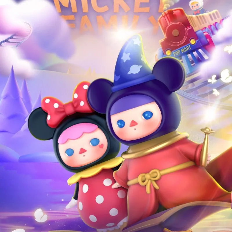 

Original PUCKY Mickey Family Series Blind Box Toys Guess Bag Mystery Box Mistery Caixa Action Figure Cute Model Birthday Gift