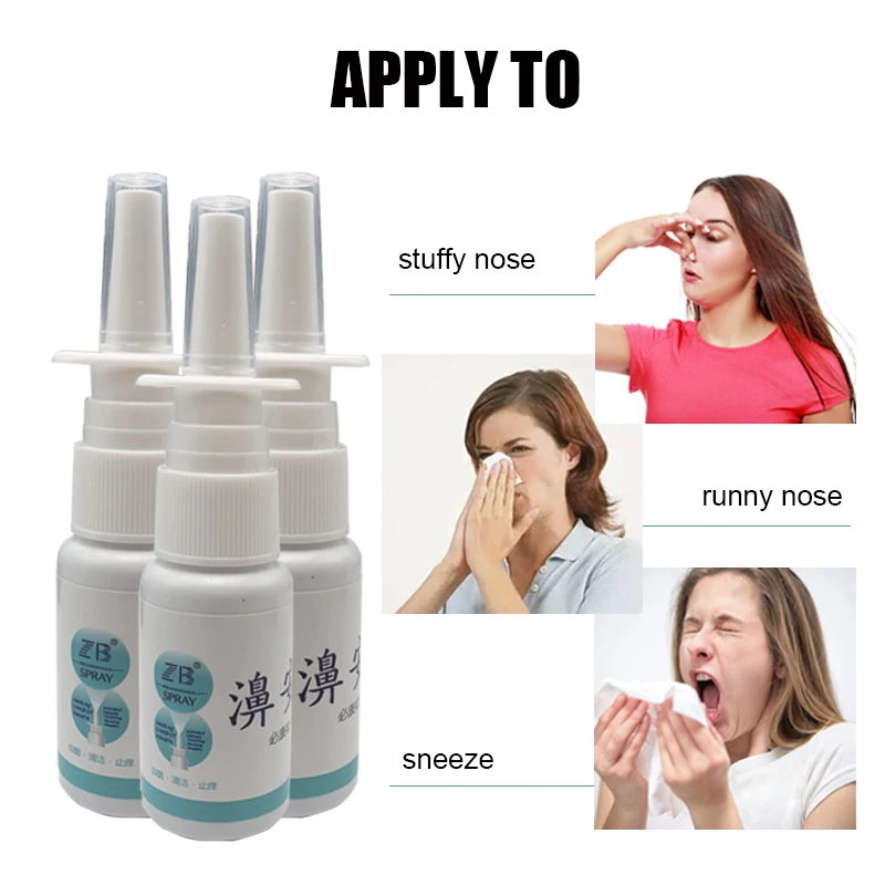 Espray Nasal de hierbas médicas tradicionales chinas, tratamiento de rinitis, gotas nasales, espray crónico, cuidado de la nariz para el cuidado de la salud humana