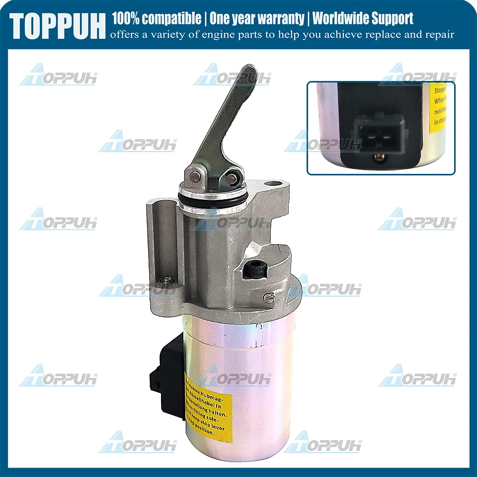 

12V Fuel Shutdown Solenoid 0419 9904 For Deutz BF6M2012 BF4M2012 0419-9904 04199904