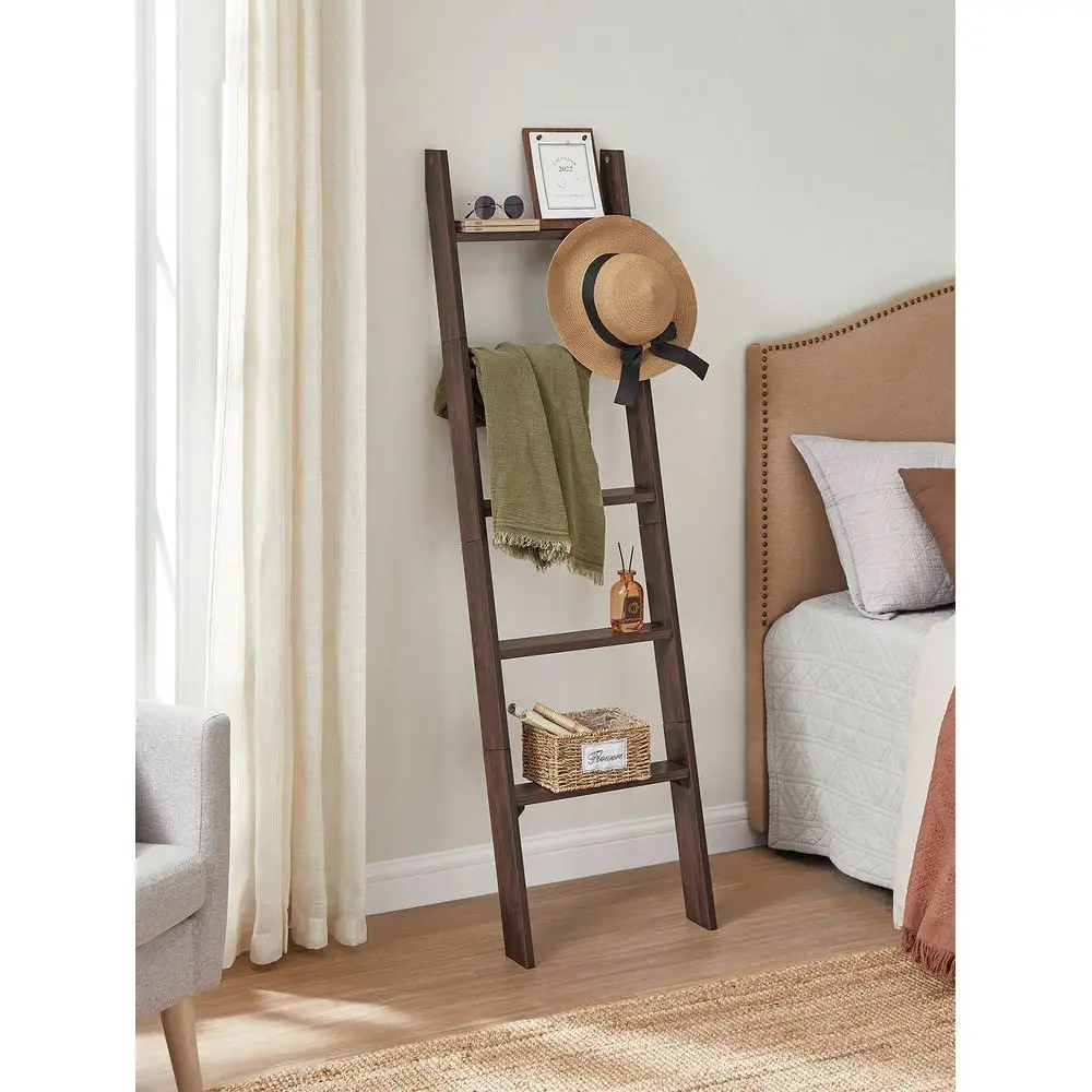 

Decorative Blanket Ladder Farmhouse For The Living Room, 5Tier Ladder Shelf, Ladder Rack For Storage And Decor