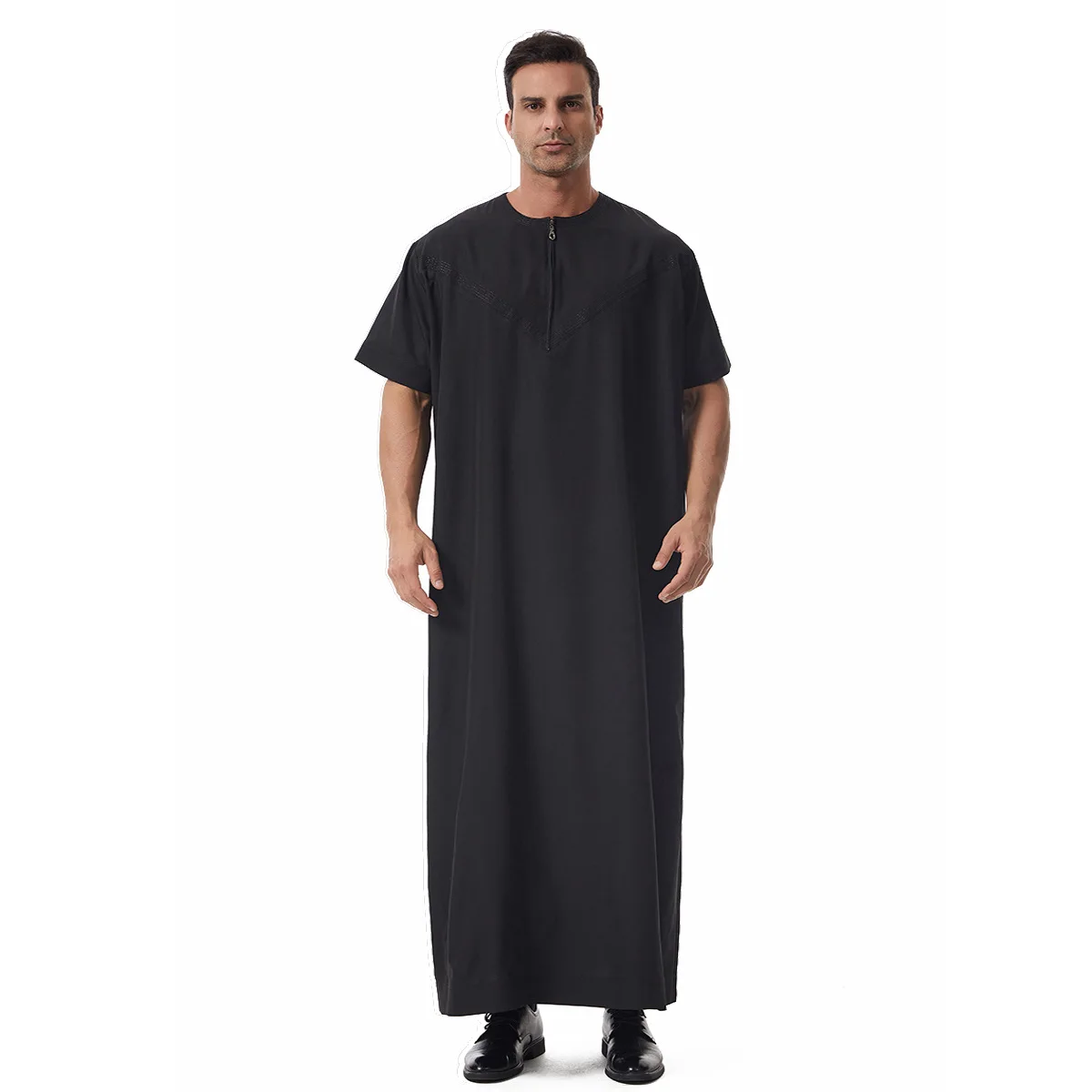 Ramadan Jubba Thobe Abaya per la preghiera Abbigliamento Uomo Abito musulmano Abbigliamento Kebaya Turchia Arabo Islam Djellaba Robe Musulmane Hombre