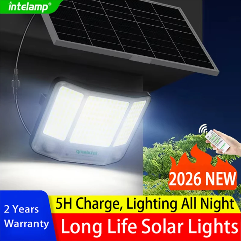 

4000LM Solar Flood Light Outdoor Solar Lamp Sunlight Motion Sensor Light Remote Control Waterproof Garden Street Wall Yard Lamp