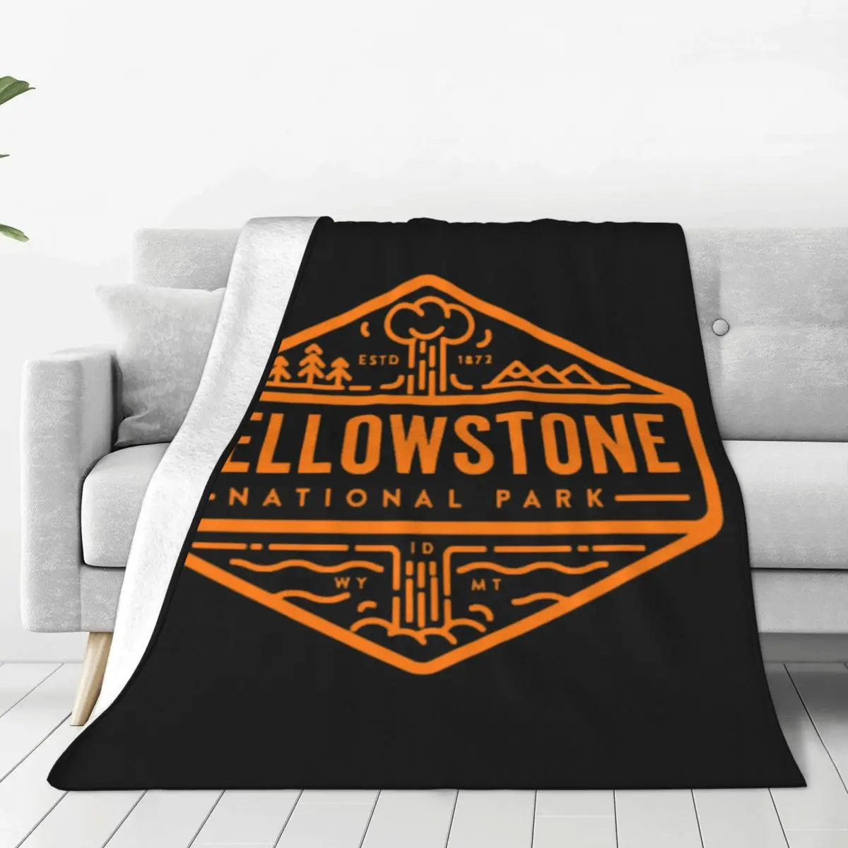 Yellowstone Quick Dry Dutton Ranch Blankets Soft Warm Flannel Throw Blanket Bedding for Bed Living room Picnic Travel Home Couch