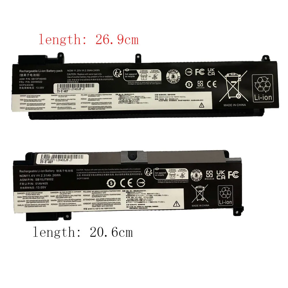 Imagem -04 - Bateria para Lenovo Thinkpad Thinkpad T460s T470s Sb10f46460 Sb10f46460 01av405 01av406 00hw023 00hw022 00hw024