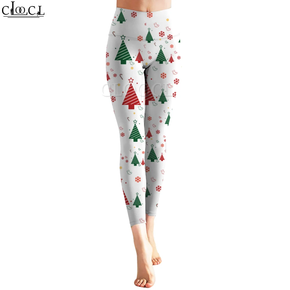 CLOOCL Women Seamless Legging Jogging High Waist Gym Tight Trousers Christmas Squirrel Graphic Printing Fashion Yoga Pants S~XL