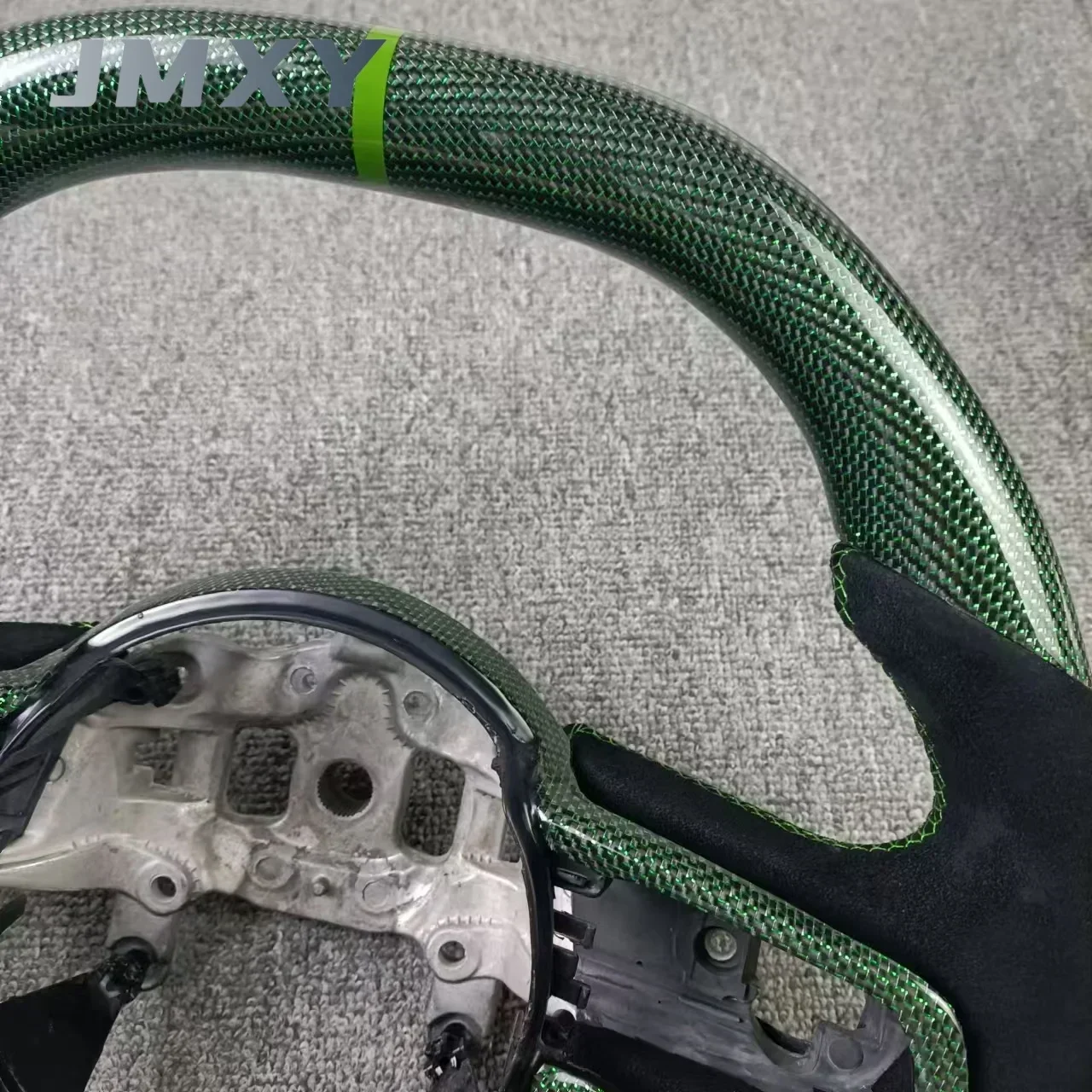 Customized Green Carbon Fiber Steering Wheel, Suitable For Jeep's New Wrangler JL Steering Wheel