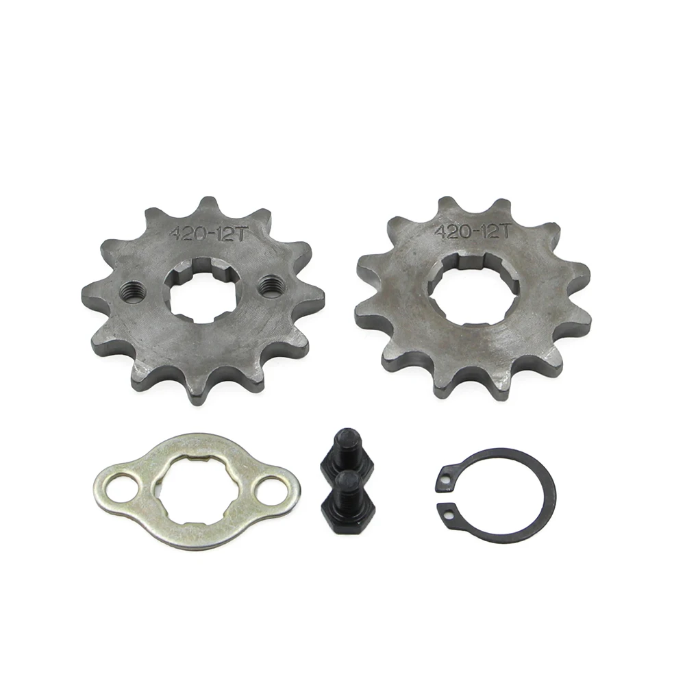 Motorcycle Front Engine Sprocket 420 17mm 10 11 12 13 14 15 16 17 18 19T For 50 70 90 110 125cc Dirt Pit Bike Mini ATV 4 Wheeler