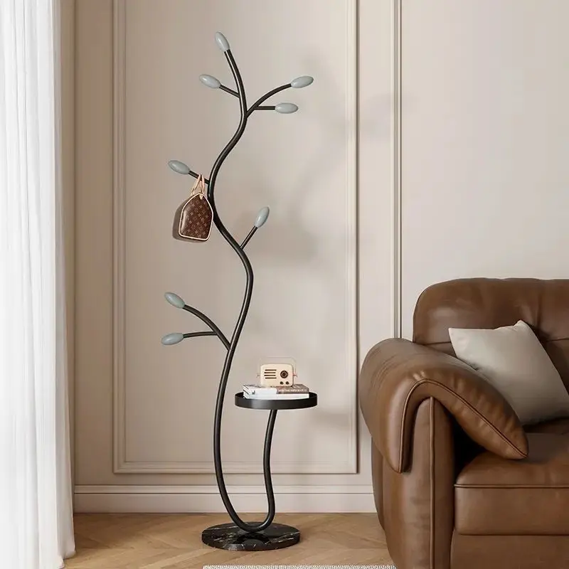 

Cream hanger household floor coat rack Internet celebrity bedroom vertical simple hanger light luxury clothes indoor storage