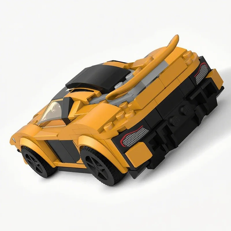 231pcs MOC City Champions McLarened P1 In 8 Wide Stud Style Model Toys Building Blocks Construction Christmas Gift Birthday Idea