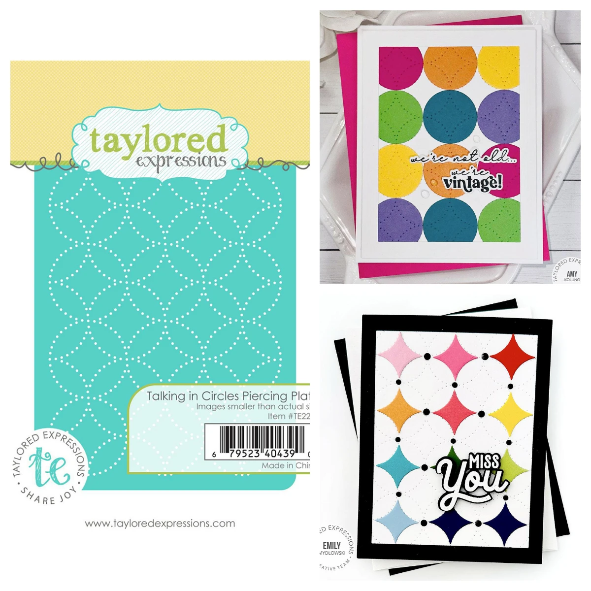 

Taylored Talking in Circles Piercing Plate Die Inverted Diamonds Metal Cutting Dies Stamp for DIY Scrapbook Calenda May 2026 New