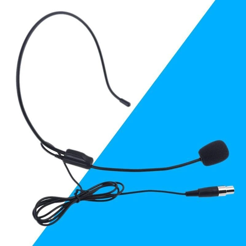 103F Universal XLR 3 Pin Microphone for Head Wear Guide Condenser Mic For Loudspeaker for Tour Guide Teaching Lecture