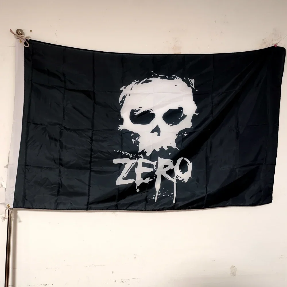 

Zeros Skull Flag 90x150cm Polyester, Gothic Horror Banner for Outdoor Hanging, Fade Proof Decor for Wall Garden Party