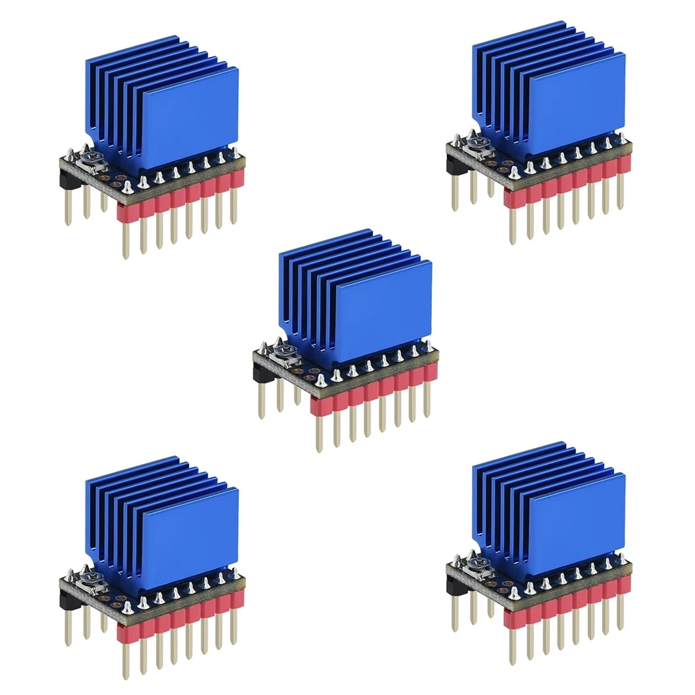 

5 Pcs 3D Printer Parts TMC2208 V3.0 42 Stepper Motor Driver Silent Drive Radiator for SKR V1.3 V1.4,Black