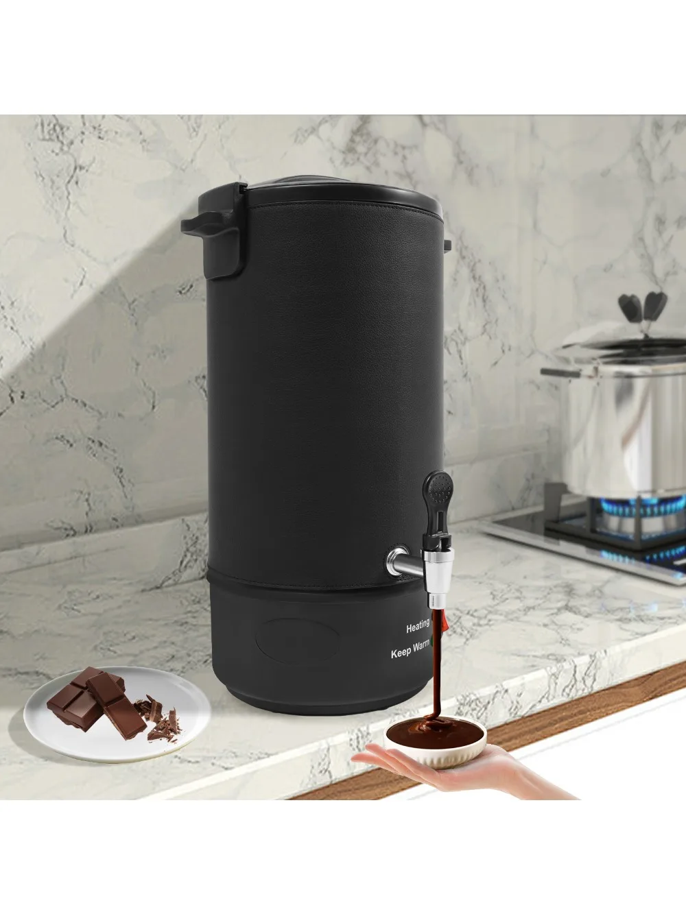 1100W 10L/352oz Moderner Wachsschmelzer mit Einstellbarer Temperatur 30-110°C ℃   Zur Herstellung einer Vielzahl von Duftkerzen oder Seifen