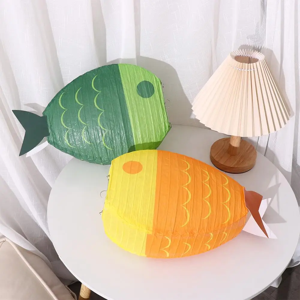 Ocean Theme Wishing Cute Paper Lanterns Holiday Party Supplies Decoration Chinese Style Fish Shaped Paper Lanterns