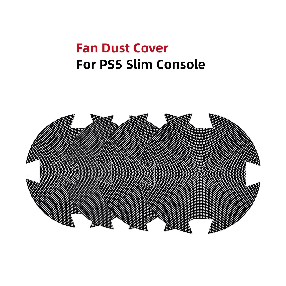 

for PS5 Slim Console Cooling Hole Round Dust Screen New 4pcs