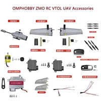 OMPHOBBY ZMO RC VTOL UAV Accessories Motor Tail Steering Gear Fuselage Assembly Left and Right Wing Connection Wire Blade Etc