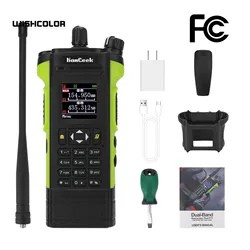 HAMGEEK APX-8000 12W Dual Band Radio VHF UHF Handheld Transceiver with Dual PTT Duplex Working Mode