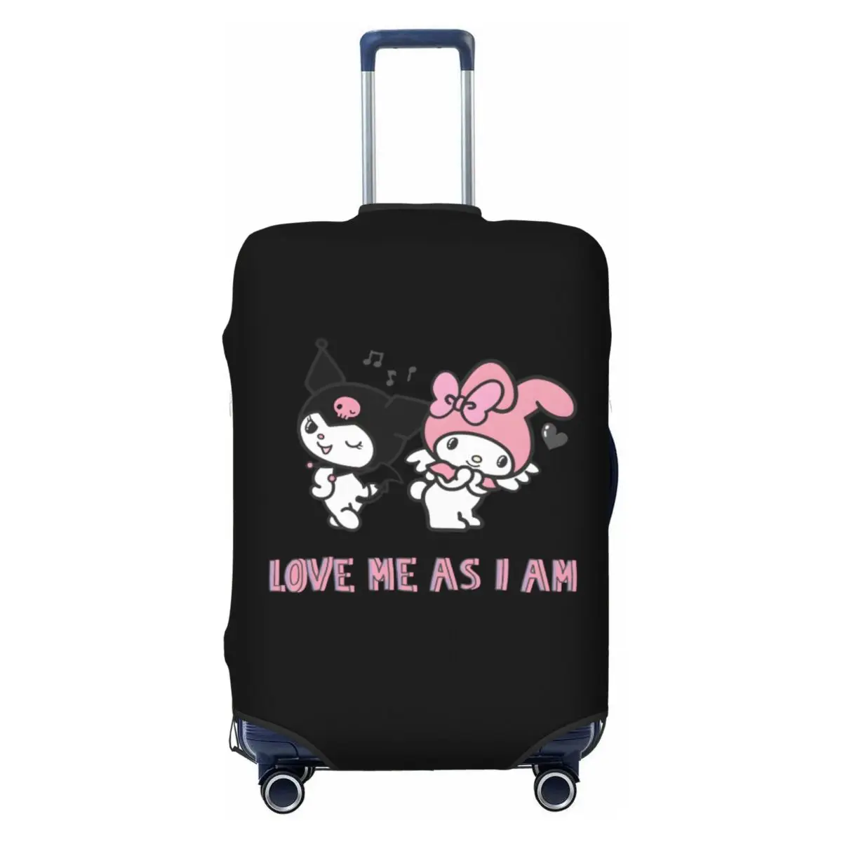 

Пользовательский чехол для багажа Sanrio Anime My Melody и Kuromi, эластичный защитный чехол для чемодана, подходит для 18-32 дюймов
