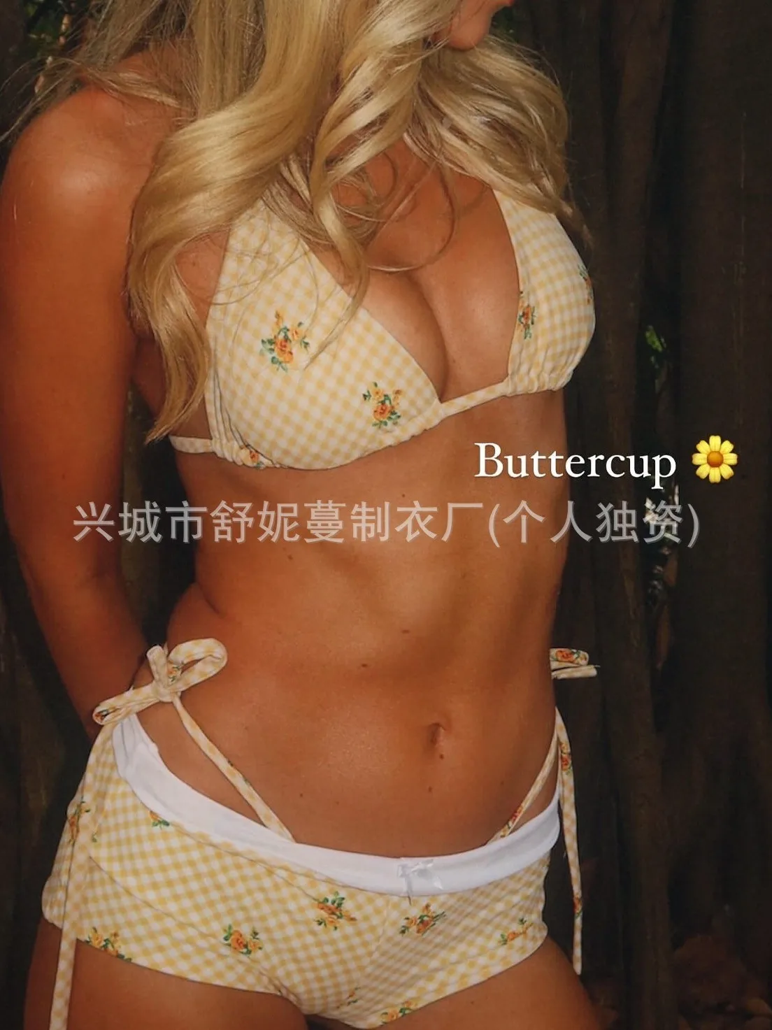 

Sexy Bow Knot Bikini Cute Ruffle Strappy Tie Bikini Pure Girly Lace Push Up Bikini Elegant Floral High Waist Swimsuit