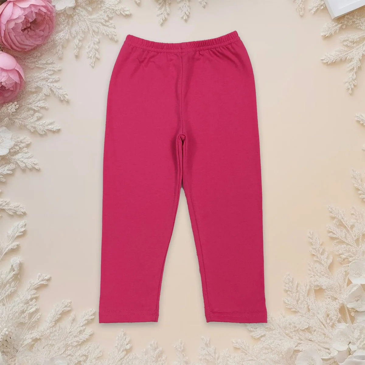 

Baby Girl Hot Pink Cotton Legging Pockets Trousers Kids Pants Bottoms Toddler Fashion Clothes Children Clothing Wholesale