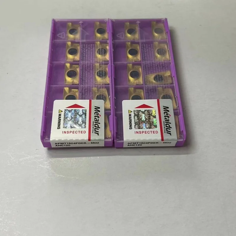 APMT1135PDER-M02 AHC120/APMT1604PDER-M02 AHC120 твердосплавные вставки для фрезерных токарных лезвий с ЧПУ, 10 шт.