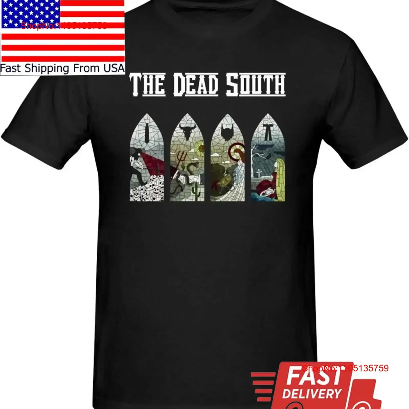 

The Dead South T Shirt Cotton Black All Size S to 5XL vintage Washed fashion Soft Unisex streetwear Versatile Stretched
