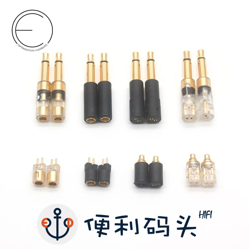 OE Audio mmcx 0.78 3.5 adapter pin Shure Water Moon Rain T1 conversion straight/elbow