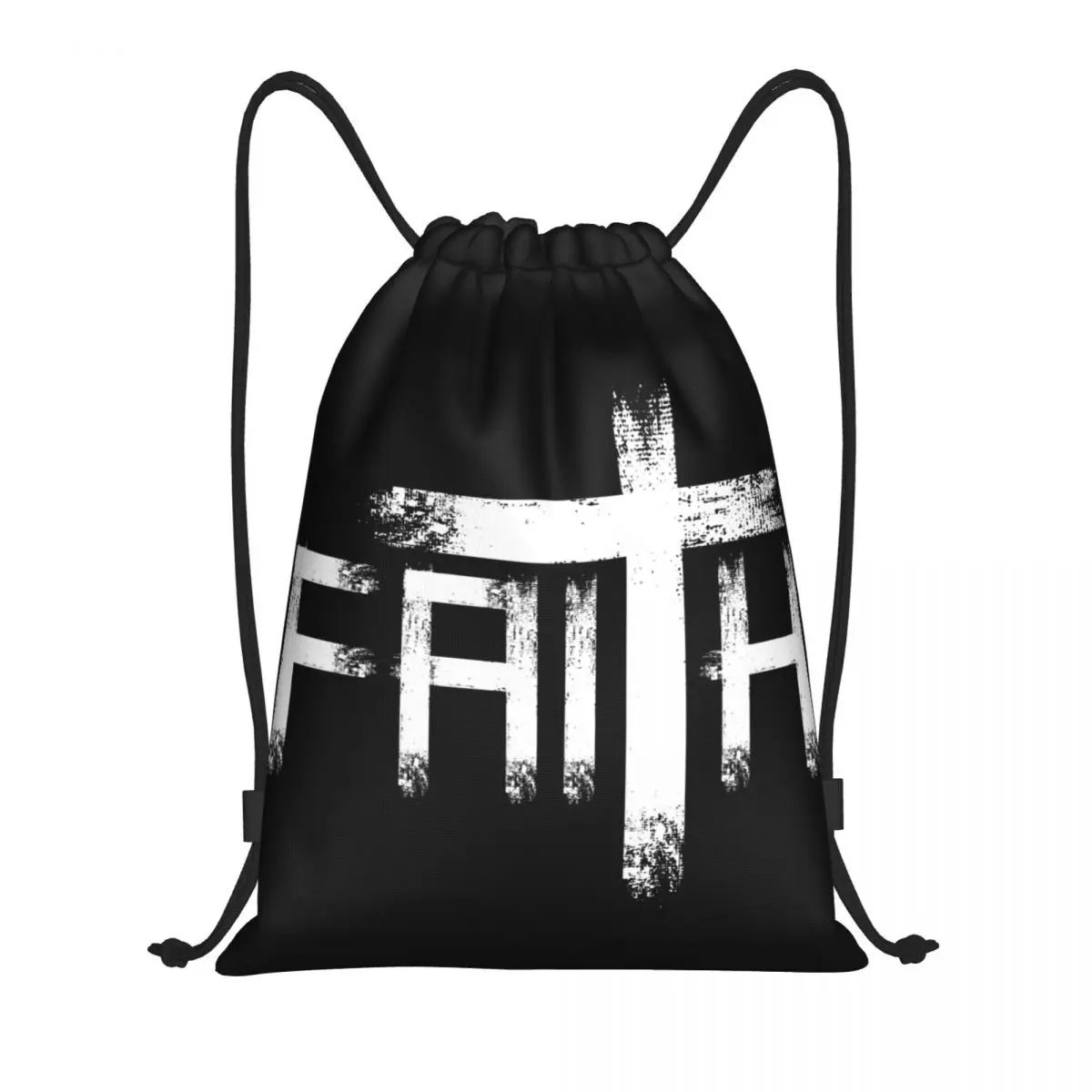 Mochilas de entrenamiento religioso con cordón, morral deportivo portátil para gimnasio, Dios, predicador, Jesús, Cristiano