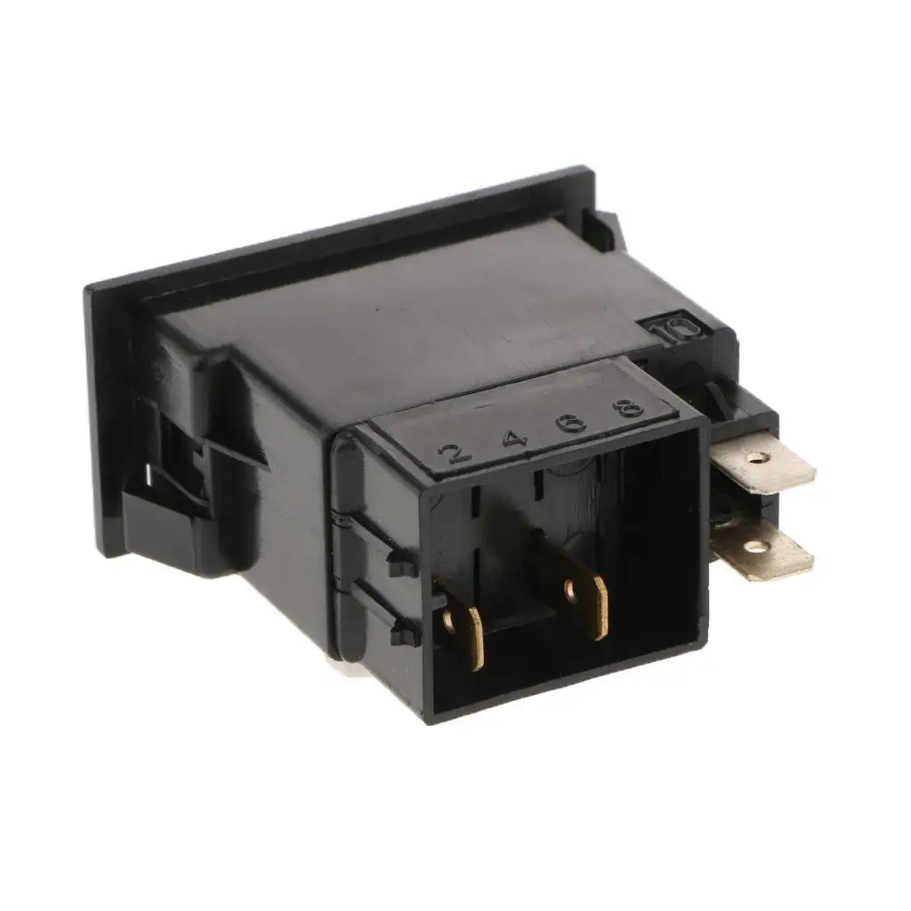 Rocker Toggle Switch 2pin Plastic Metal Universal Push Button for Cars Buses Boats Trailers Easy Install