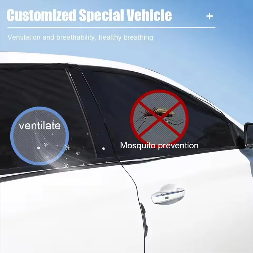 New Car Window Net Car With The Whole Car Anti-mosquito Insect Ventilation Breathable Shading Cooling Car Door Screen Window