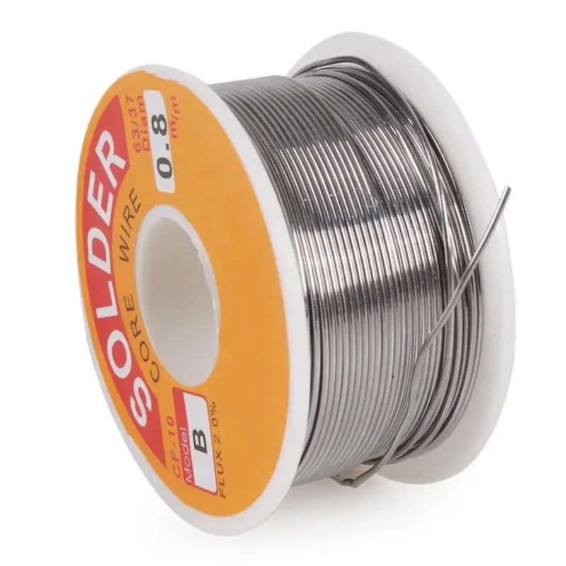 50g Tin wire 0.6 0.8 1 1.2 63 37 FLUX 2.0% solder wire Roll Melt Rosin Core Solder No-clean Tin BGA Welding Tools 1PC