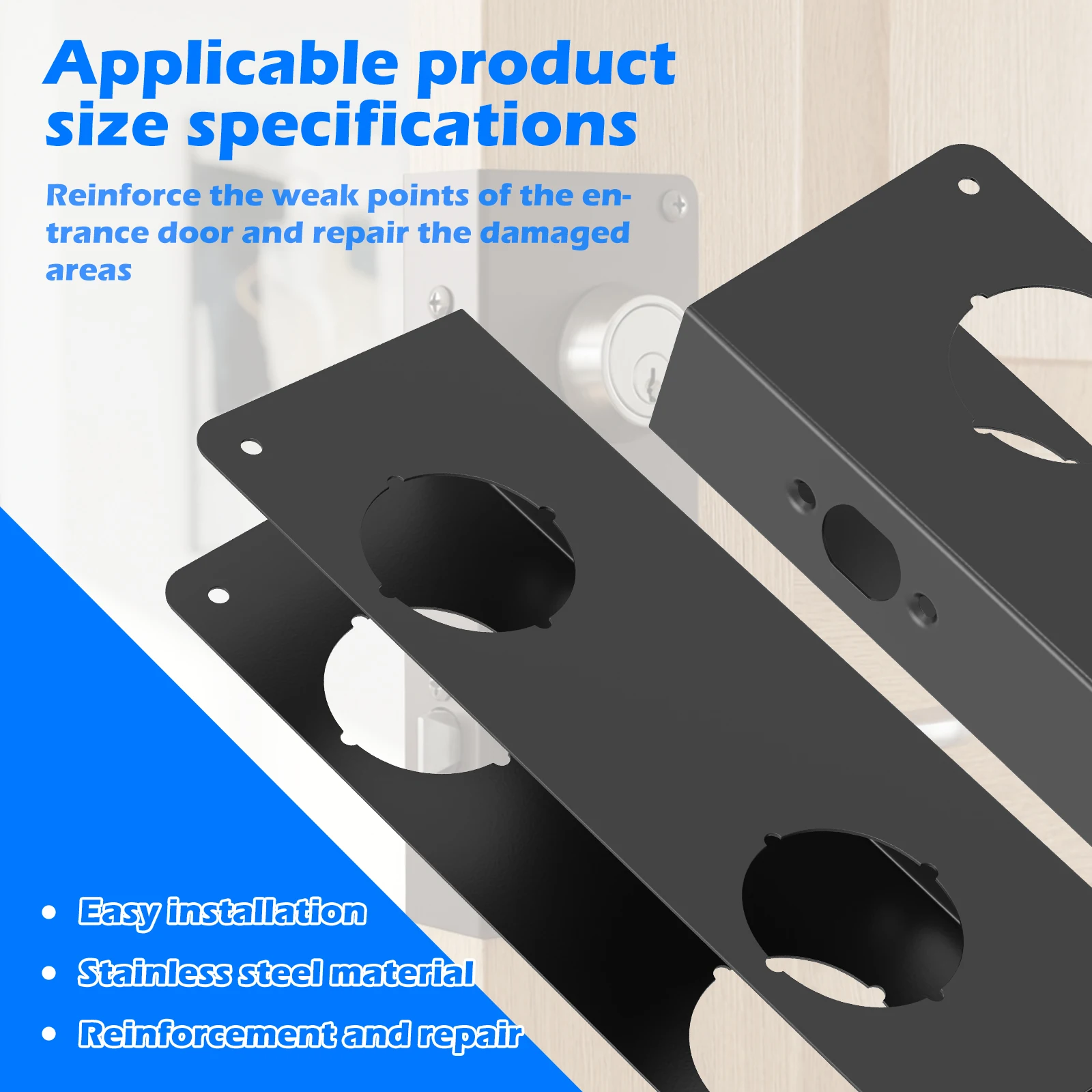 Door Reinforcement Plate Stain - огляд і ціна Door Reinforcer Kit