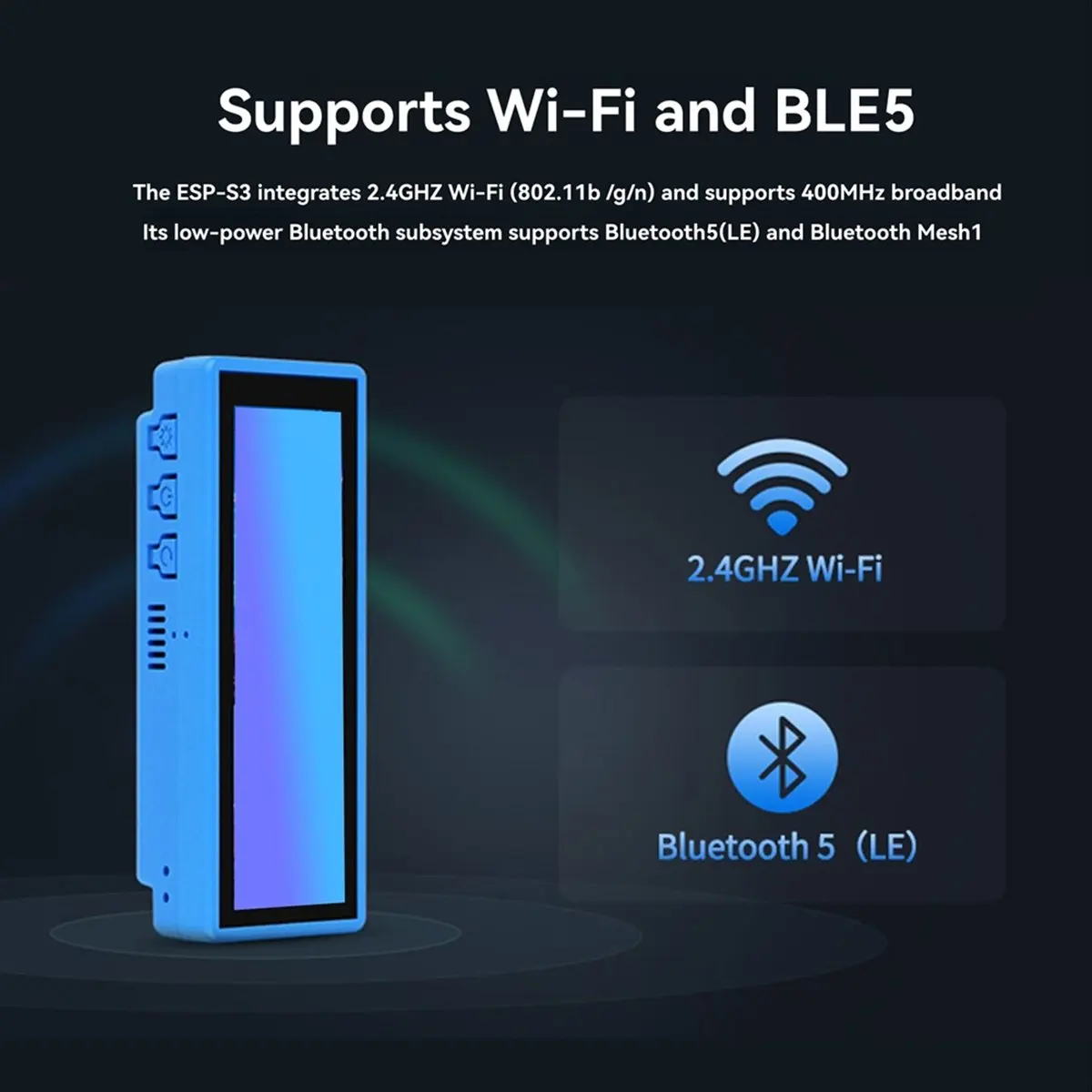 

3,49-дюймовый емкостный сенсорный экран макетной платы ESP32-S3 для ЖК-дисплея AI 172x640 N16R8, модуль A