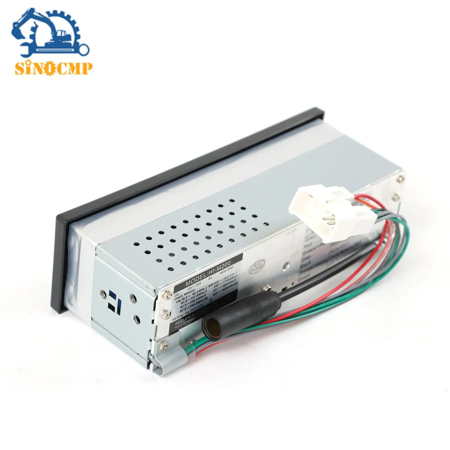1PC Bluetooth USB AUX-in 24 Volt Excavator Radio for Hitachi Komatsu Kato Excavator Replacement Parts