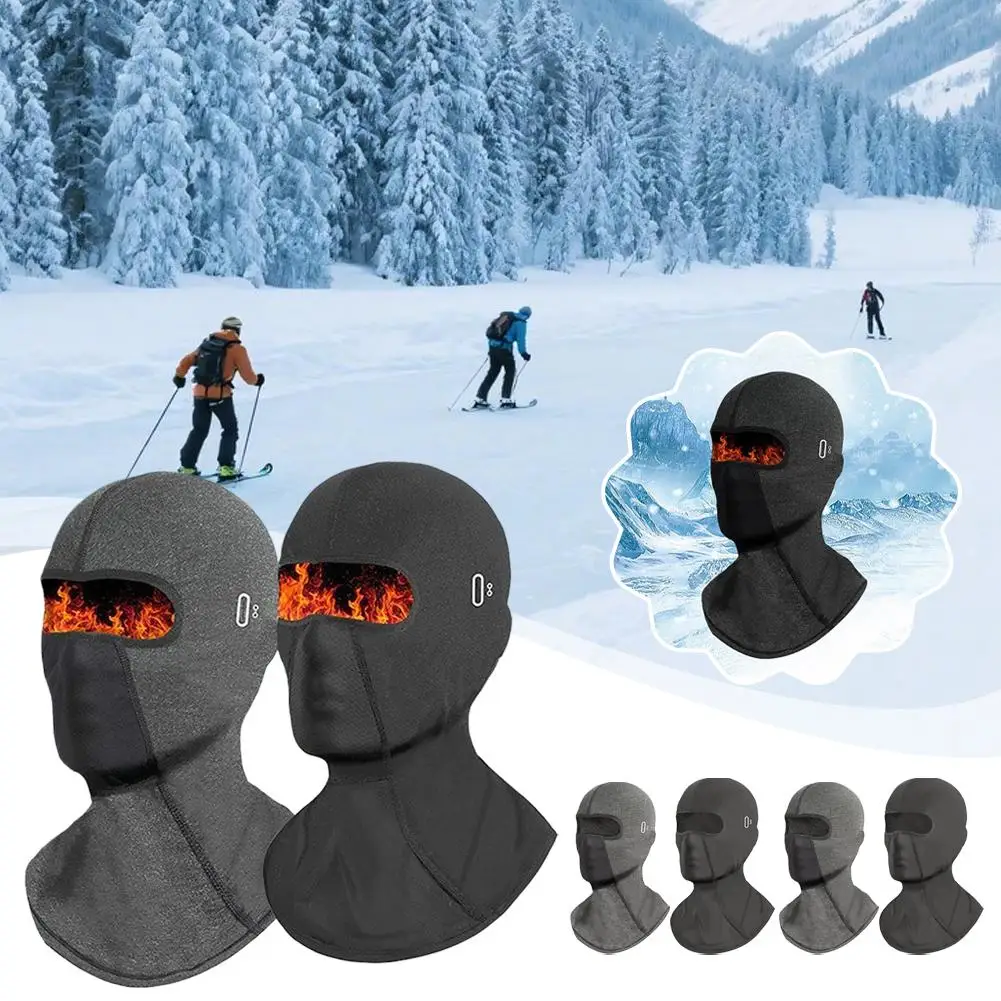 قناع تزلج شتوي دافئ لراكبي الدراجات النارية ﻿ دراجة نارية بالاكلافا حماية من الأشعة فوق البنفسجية للوجه بفتحة مسامية للرجال والنساء سريعة الجفاف