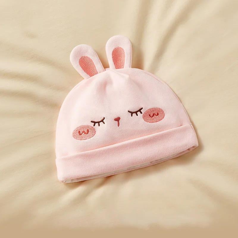 AIBEDILA Soft Skin-Friendly Baby Beanie Hats Breathable Stretchable Newborn Infant Skull Caps for Baby Boys Girls Comfy 6-12M
