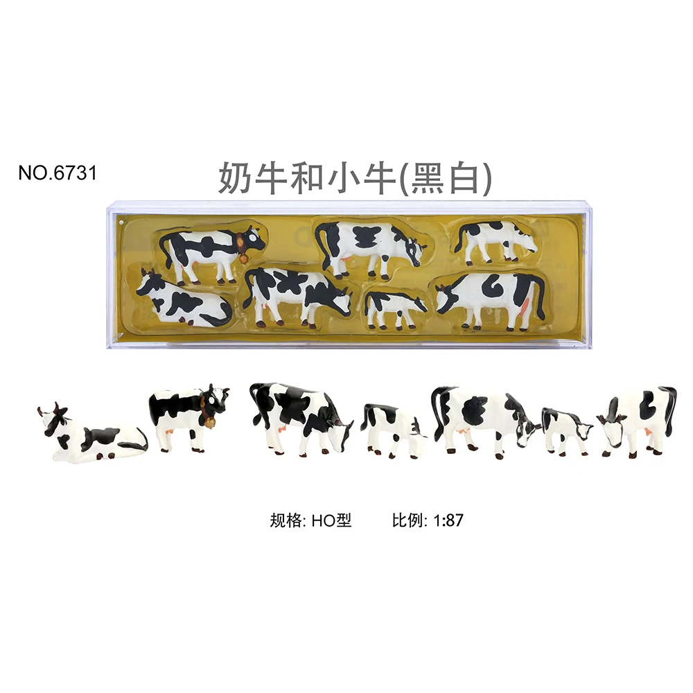 

Train Sand Table Model 6731 HO 1:87 Cows and Calves; Animal Models